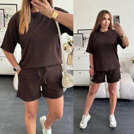 Фотография Костюм женский 2223 d.brown р.42-52 "Alisa Brand" недорого оптом от прямого поставщика