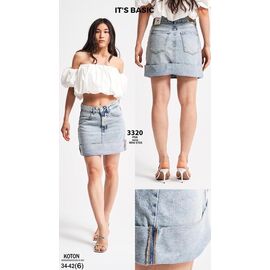 Спідниця жіноча 3320 l.blue р.34-42 "Ruxa" недорого оптом від прямого постачальника