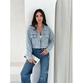 Куртка жіноча демісезонна 1567 l.blue р.S-XL "Ruxa" недорого оптом від прямого постачальника
