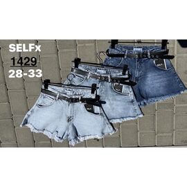 Фотография Шорты женские 1429-2 l.blue р.28-33 "Ruxa" недорого оптом от прямого поставщика