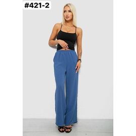 Жіночі штани 421-2 blue р.44-50 "ZLATA" недорого оптом від прямого постачальника