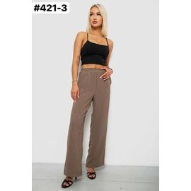 Жіночі штани 421-3 brown р.44-50 "ZLATA" недорого оптом від прямого постачальника