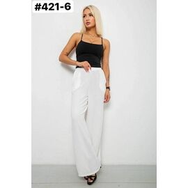 Жіночі штани 421-6 white р.44-50 "ZLATA" недорого оптом від прямого постачальника