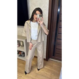 Фотография Костюм женский 076 beige р.42-48 "VALENTINA" недорого оптом от прямого поставщика