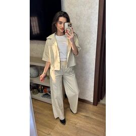 Фотография Костюм женский 076 l.beige р.42-48 "VALENTINA" недорого оптом от прямого поставщика