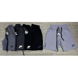 Дитячі шорти на хлопчика MK66-312-1 d.grey-white р.4-8 "MirWear kids" недорого оптом від прямого постачальника