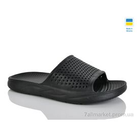 Шльопанці чоловічі пляжні Літо N409 чорний (8 пар р.40-45) "Lot Shoes" недорого оптом від прямого постачальника