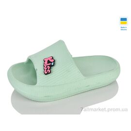 Шльопанці дитячі літні Літо N022 м'ята (6 пар р.24-29) "Lot Shoes" недорого оптом від прямого постачальника