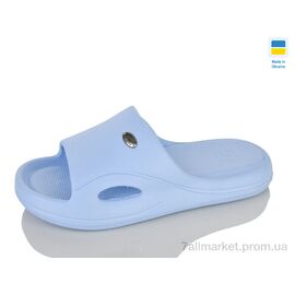 Шльопанці жіночі полегшені Літо N258 блакитний (8 пар р.37-41) "Lot Shoes" недорого оптом від прямого постачальника