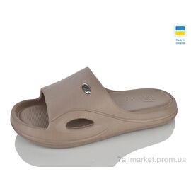 Шльопанці жіночі полегшені Літо N258 коричневий (8 пар р.37-41) "Lot Shoes" недорого оптом від прямого постачальника