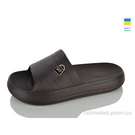 Шльопанці жіночі полегшені Літо N122 шоколад (6 пар р.36-41) "Lot Shoes" недорого оптом від прямого постачальника