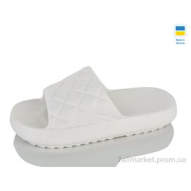 Шльопанці жіночі полегшені Літо N125 білий (6 пар р.36-41) "Lot Shoes" недорого оптом від прямого постачальника