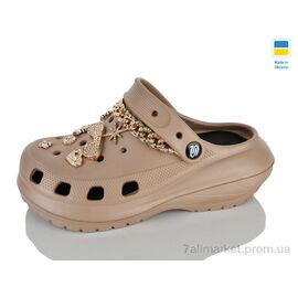 Крокси жіночі літні Літо 1410-2-8 мокко (6 пар р.36-40) "Lot Shoes" недорого оптом від прямого постачальника