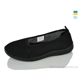 Балетки жіночі зручні Літо N26-129 чорний (8 пар р.36-41) "Lot Shoes" недорого оптом від прямого постачальника