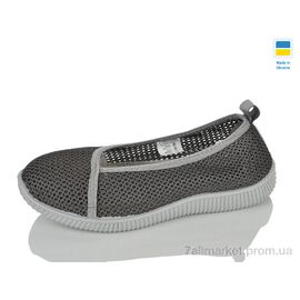 Балетки жіночі зручні Літо N26-129 сірий (8 пар р.36-41) "Lot Shoes" недорого оптом від прямого постачальника