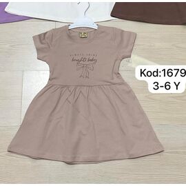 Сукня дитяча легка на дівчинку 1679 beige р.3-6 "Proschenko" недорого оптом від прямого постачальника