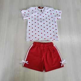 Костюм дитячий на дівчинку PR1054 red р.104-122 "Proschenko" недорого оптом від прямого постачальника