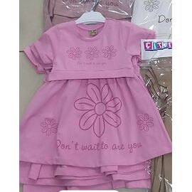 Сукня дитяча легка на дівчинку PR1086 pink р.2-5 "Proschenko" недорого оптом від прямого постачальника