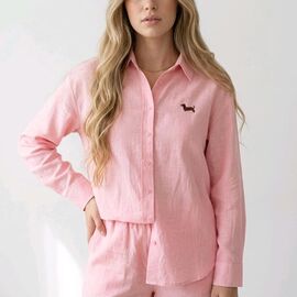 Сорочка жіноча 3566 pink р.M-XL "Kosta" недорого оптом від прямого постачальника