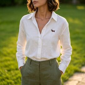 Сорочка жіноча 3566 white р.M-XL "Kosta" недорого оптом від прямого постачальника