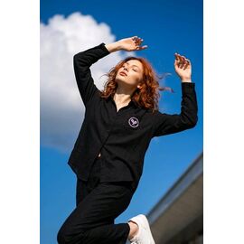 Сорочка жіноча 3567 black р.M-XL "Kosta" недорого оптом від прямого постачальника