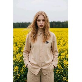 Сорочка жіноча 3570 beige р.M-XL "Kosta" недорого оптом від прямого постачальника