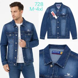 Фотография Куртка мужская 728 blue р.M-4XL "Vingvgs" недорого оптом от прямого поставщика