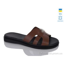 Шльопанці жіночі полегшені Літо 3304 корич.к. (6 пар р.36-40) "Sali" недорого оптом від прямого постачальника