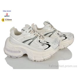 Кросівки жіночі модні Весна/осінь AA12312-1 beige (5 пар р.36-40) "Clibee-Doremi" недорого оптом від прямого постачальника