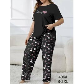 Фотография Пижама женская футболка+штаны р-ры S-XL"FLOWER" купить недорого от прямого поставщик