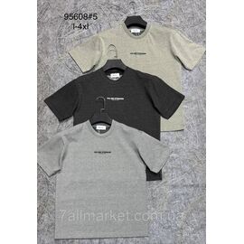 Фотография Футболка мужская молодёжная р-ры L-4XL (3цв) "PROSTOMEN" недорого оптом от прямого поставщика