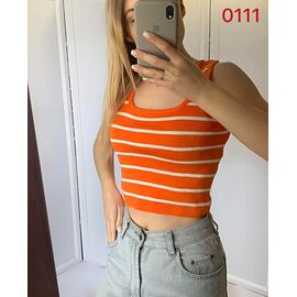 Майка жіноча 0111 orange р.42-46 "Kosta" недорого оптом від прямого постачальника