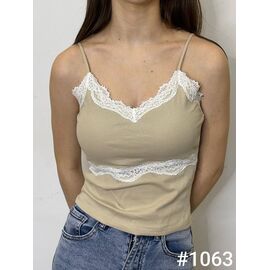 Майка жіноча 1063 beige р.42-46 "Kosta" недорого оптом від прямого постачальника