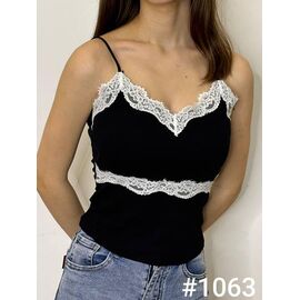 Майка жіноча 1063 black р.42-46 "Kosta" недорого оптом від прямого постачальника