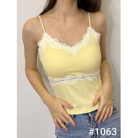 Майка жіноча 1063 yellow р.42-46 "Kosta" недорого оптом від прямого постачальника