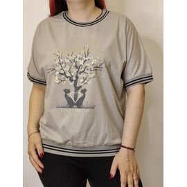 Майка жіноча 1313-10 beige р.48-52 "Kosta" недорого оптом від прямого постачальника