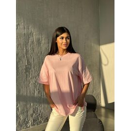 футболка жіноча 2024-1 pink р.48-54 "Kosta" недорого оптом від прямого постачальника