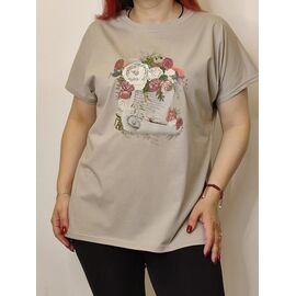 футболка жіноча 2120 beige р.48-52 "Kosta" недорого оптом від прямого постачальника
