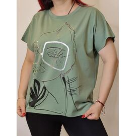 футболка жіноча 2230 green р.48-52 "Kosta" недорого оптом від прямого постачальника