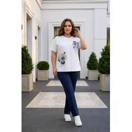 футболка жіноча 2612 white р.50-54 "Kosta" недорого оптом від прямого постачальника