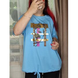 футболка жіноча 3609 l.blue р.L-XL "Kosta" недорого оптом від прямого постачальника