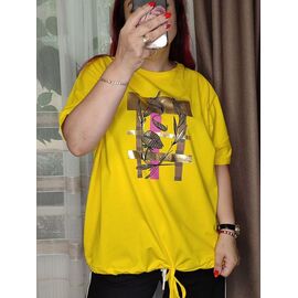 футболка жіноча 3609 yellow р.L-XL "Kosta" недорого оптом від прямого постачальника