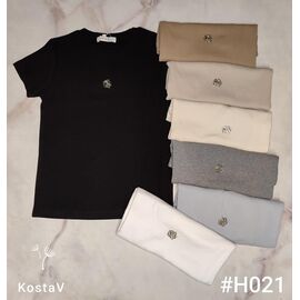 футболка жіноча H021 mix р.42-46 "Kosta" недорого оптом від прямого постачальника