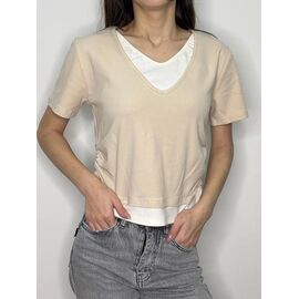 футболка жіноча M072 l.beige р.42-46 "Kosta" недорого оптом від прямого постачальника