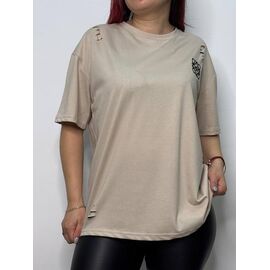 футболка жіноча PT0140 beige р.48-52 "Kosta" недорого оптом від прямого постачальника