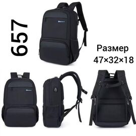 Чоловічий рюкзак TH657 black р.47-32-18 "Annet" недорого оптом від прямого постачальника