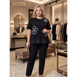 футболка жіноча A6223 black р.54-58 "Dorimodes" недорого оптом від прямого постачальника