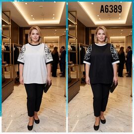 футболка жіноча A6389 black р.58-60 "Dorimodes" недорого оптом від прямого постачальника