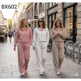 Фотография Костюм спортивный женский тёплый BX602 beige р.M-XL "Dorimodes" недорого оптом от прямого поставщика