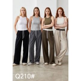 Фотография Штаны спортивные женские Q210 khaki р.M-XL "Dorimodes" недорого оптом от прямого поставщика